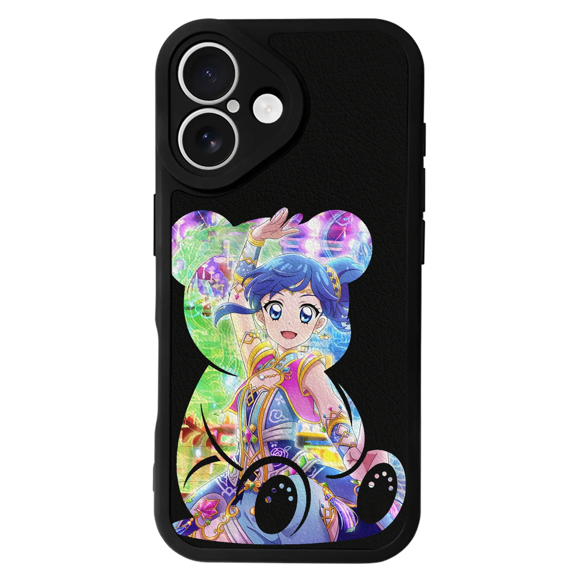 アイカツ グッズ 霧矢 あおい - IPhone 16シリーズ対応 ・ シリコンスマホケース ・ レザー調 ・ 高精度フィット ・ 耐衝撃 ・ ワイヤレス充電対応 ・ 精密カット
